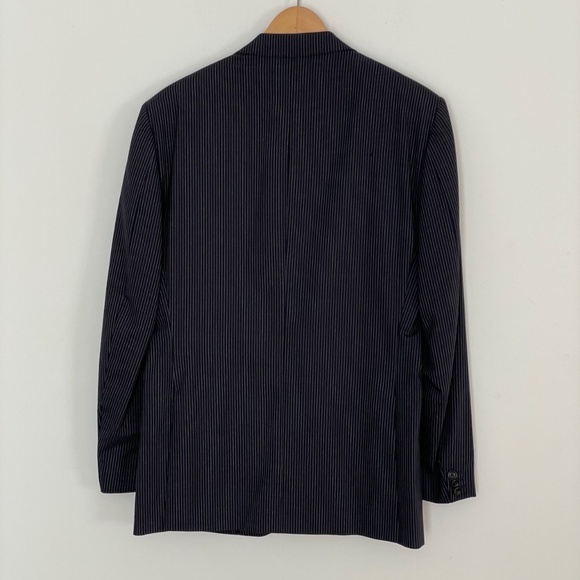 Z Zegna 100% Wool Striped Mens Dress Suit Size 48R - Picture 2 of 16